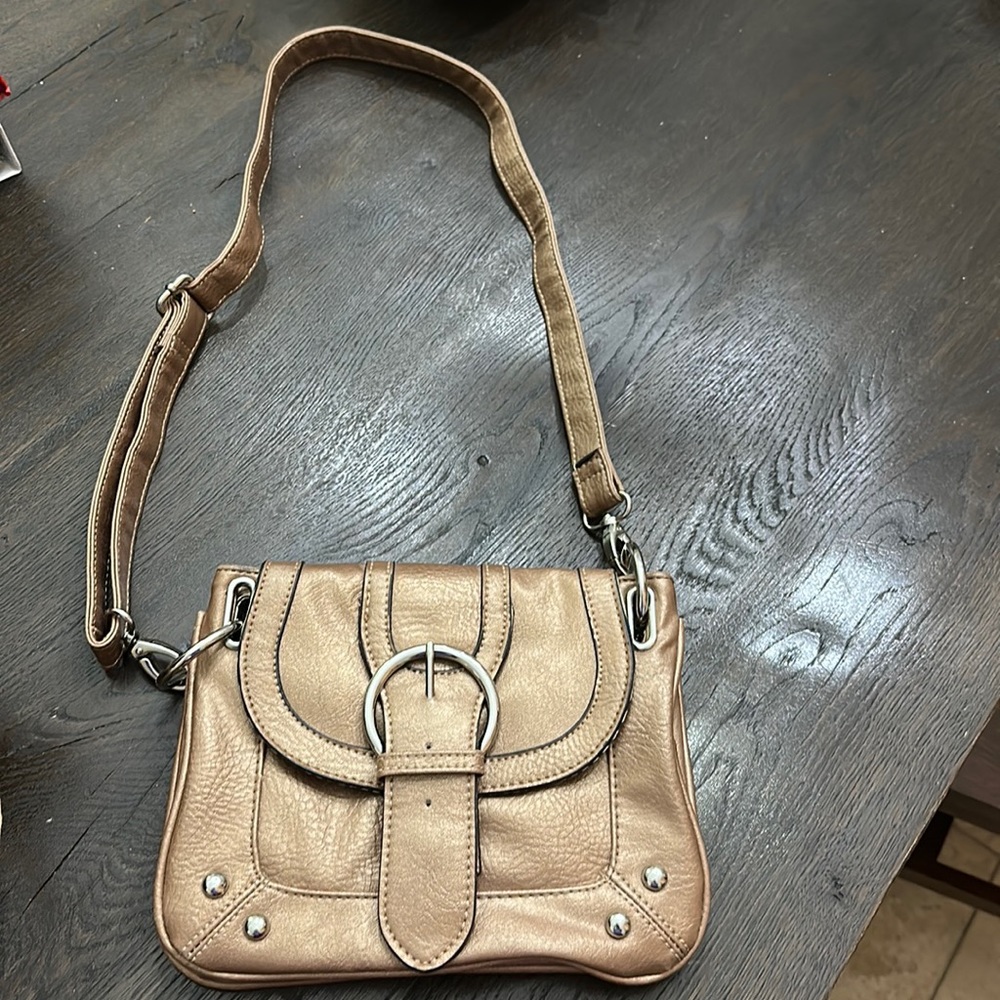 Mondani purse (New York), bronze, size is 7x9
